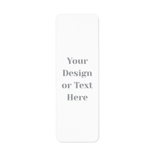 Customizable Your Design or Text Here Personalized Etiket (Voorkant)