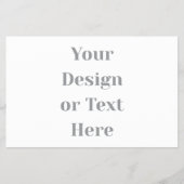Customizable Your Design or Text Here Personalized Flyer (Voorkant)