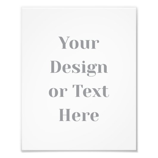 Customizable Your Design or Text Here Personalized Foto Afdruk (Voorkant)