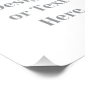 Customizable Your Design or Text Here Personalized Foto Afdruk (Hoek)