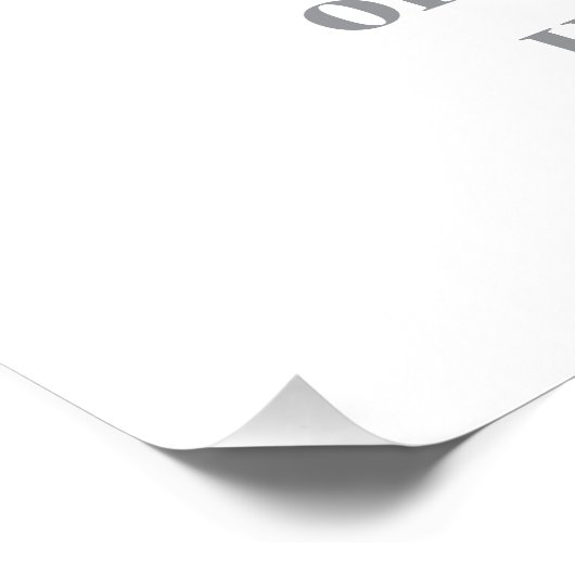 Customizable Your Design or Text Here Personalized Foto Afdruk (Hoek)