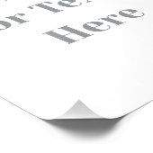 Customizable Your Design or Text Here Personalized Foto Afdruk (Hoek)