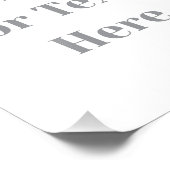 Customizable Your Design or Text Here Personalized Foto Afdruk (Hoek)