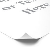 Customizable Your Design or Text Here Personalized Foto Afdruk (Hoek)