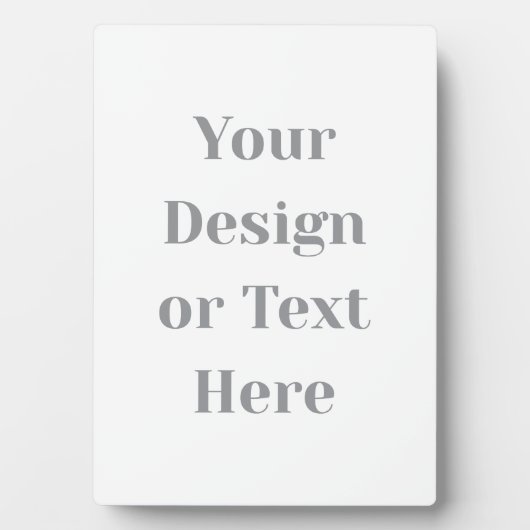 Customizable Your Design or Text Here Personalized Fotoplaat (voorkant)
