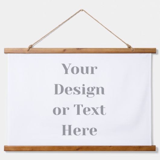Customizable Your Design or Text Here Personalized Hangend Wandkleed (Voorkant)