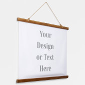 Customizable Your Design or Text Here Personalized Hangend Wandkleed (Gebogen)