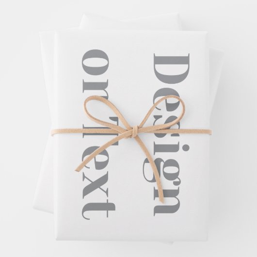 Customizable Your Design or Text Here Personalized Inpakpapier Vel (In situ)