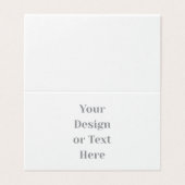 Customizable Your Design or Text Here Personalized Kaart (Buitenkant ongevouwen)