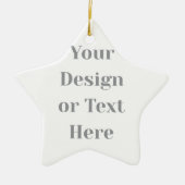 Customizable Your Design or Text Here Personalized Keramisch Ornament (Voorkant)