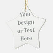 Customizable Your Design or Text Here Personalized Keramisch Ornament (Links)