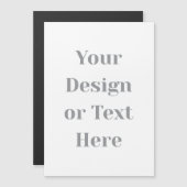 Customizable Your Design or Text Here Personalized Magnetische Uitnodiging (Voorkant / Achterkant)