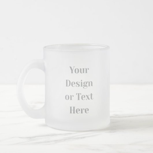 Customizable Your Design or Text Here Personalized Matglas Koffiemok (Links)