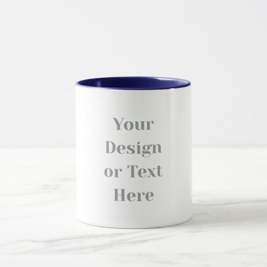 Customizable Your Design or Text Here Personalized Mok (Midden)
