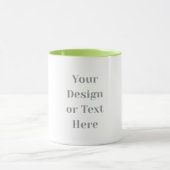 Customizable Your Design or Text Here Personalized Mok (Midden)