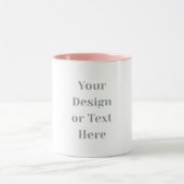 Customizable Your Design or Text Here Personalized Mok (Midden)