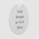 Customizable Your Design or Text Here Personalized Ornament (voorkant)