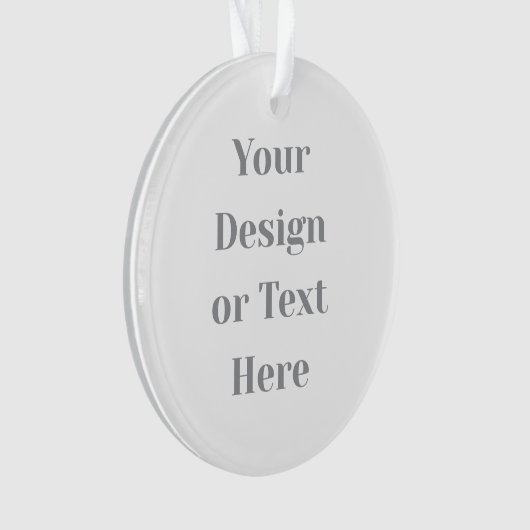 Customizable Your Design or Text Here Personalized Ornament (voorkant)