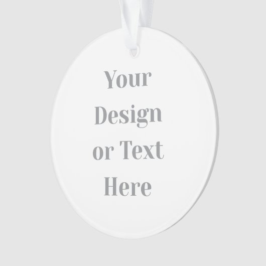 Customizable Your Design or Text Here Personalized Ornament (voorkant)