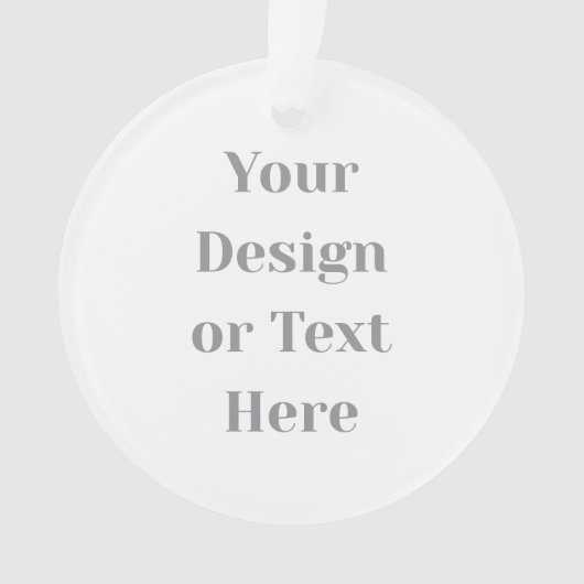 Customizable Your Design or Text Here Personalized Ornament (voorkant)