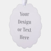 Customizable Your Design or Text Here Personalized Ornament Kaart (Links)