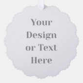 Customizable Your Design or Text Here Personalized Ornament Kaart (Voorkant)