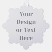Customizable Your Design or Text Here Personalized Ornament Kaart (Voorkant)