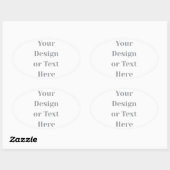 Customizable Your Design or Text Here Personalized Ovale Sticker (Vel)