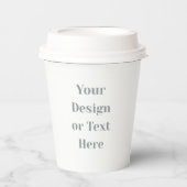 Customizable Your Design or Text Here Personalized Papieren Bekers (Voorkant)