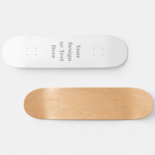 Customizable Your Design or Text Here Personalized Skateboard (Horizontaal)