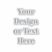 Customizable Your Design or Text Here Personalized Sticker (Voorkant)
