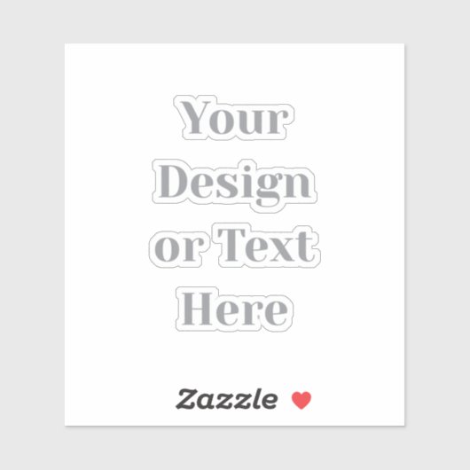 Customizable Your Design or Text Here Personalized Sticker (Vel)