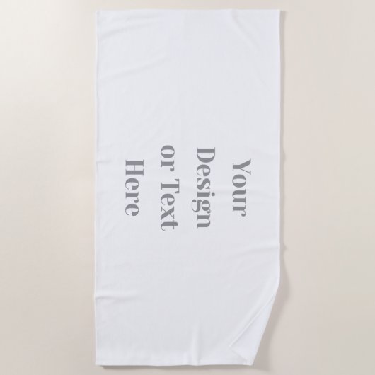 Customizable Your Design or Text Here Personalized Strandlaken (Voorkant)