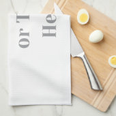 Customizable Your Design or Text Here Personalized Theedoek (Quarter Fold)