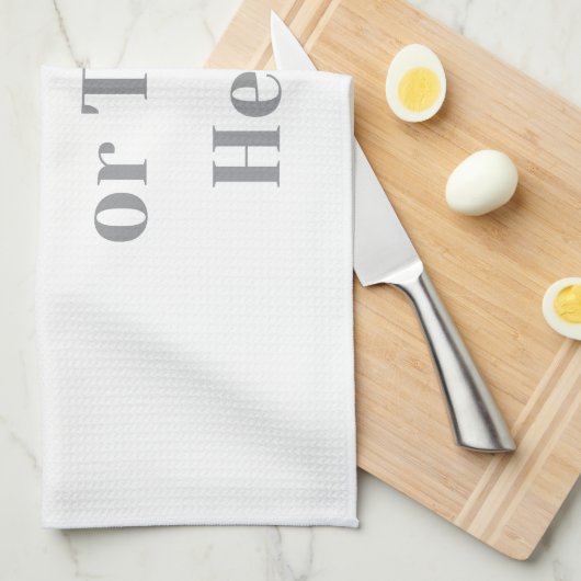 Customizable Your Design or Text Here Personalized Theedoek (Quarter Fold)