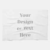 Customizable Your Design or Text Here Personalized Theedoek (Horizontaal)