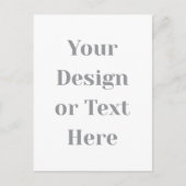 Customizable Your Design or Text Here Personalized Uitnodiging Briefkaart (Voorkant)
