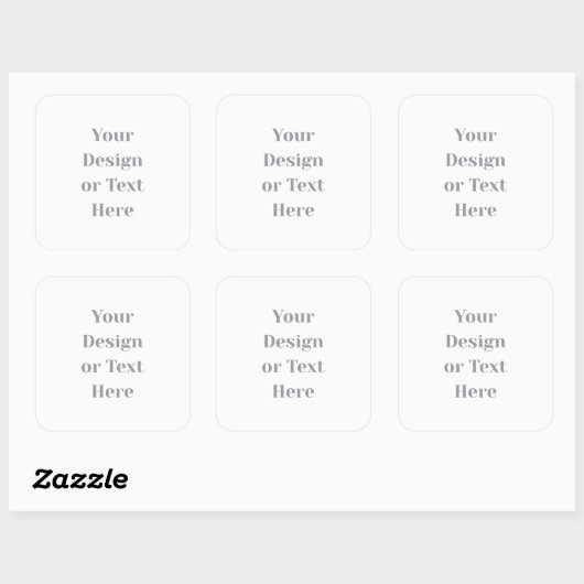 Customizable Your Design or Text Here Personalized Vierkante Sticker (Vel)