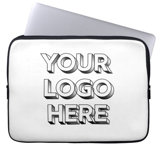 Customizable Your Logo Here Laptop Sleeve (Voorkant)