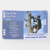 Customize Arborist Tree Service Business Promo Spandoek (Horizontaal)