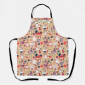 Customize Bakery Shop Kitchen Utensils Pattern  Schort (Voorkant)