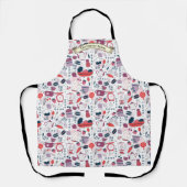 Customize Bakery Shop Kitchen Utensils Pattern Schort (Voorkant)
