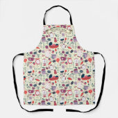 Customize Bakery Shop Kitchen Utensils Pattern Schort (Voorkant)