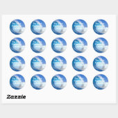 Customize Blue Wave Election 2026 Ronde Sticker (Vel)