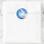 Customize Blue Wave Election 2026 Ronde Sticker (Tas)