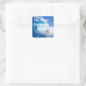 Customize Blue Wave Election 2026 Vierkante Sticker (Tas)