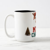 Customize Christmas mug gift Tweekleurige Koffiemok (Links)
