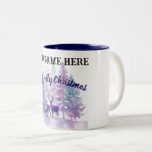Customize Christmas Mug – Jolly Holly Design (Devant droit)
