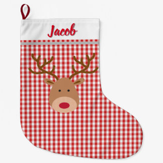 Customize Christmas Stocking - Rudolph Grote Kerstsok