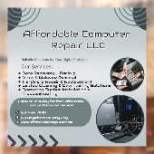 Customize Computer Repair Shop Promotional  Raamsticker (Vel 2)